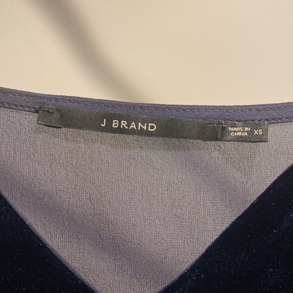 J Brand Camisole Tank Top Velvet Navy Blue Size Xs. Great Condition - Picture 5 of 6